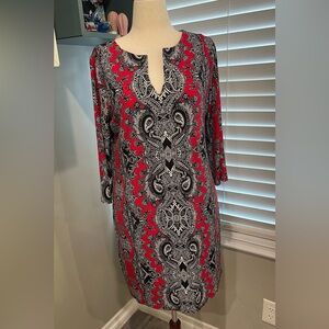 Nicole Miller‎ Paisley Midi Dress
